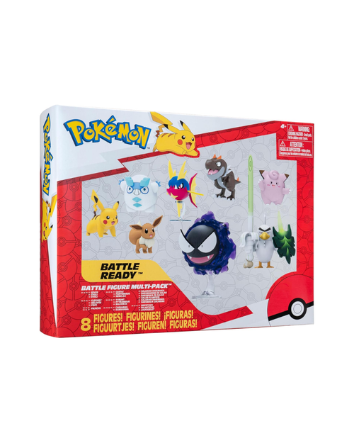 Figura de Batalla Pokemon Paquete de 8 unidades Gastly / Clefairy