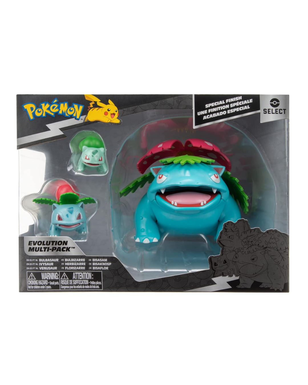 Pokemon Select Set Evolutivo Bulbasaur / Ivysaur / Venasaur