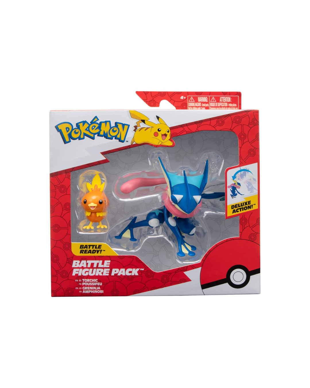 Figura de Batalla Pokemon Paquete de 2 unidades Greninja / Torchic