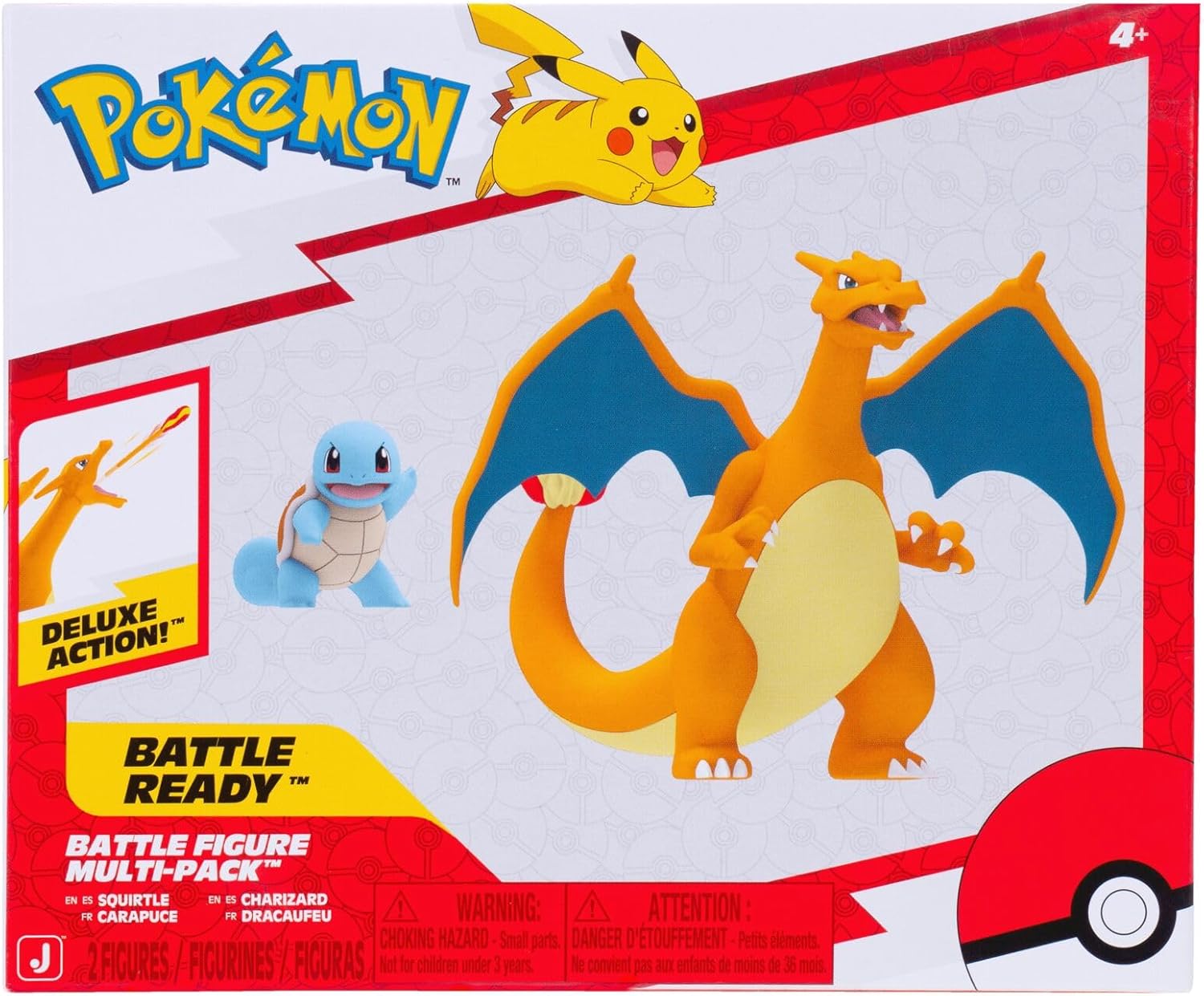 Figura de Batalla Pokemon Paquete de 2 unidades Charizard / Squirtle