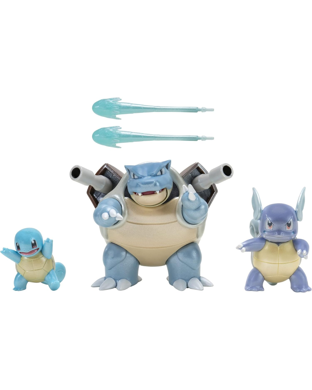 Pokemon Select Set Evolutivo Squirtle / Wartortle / Blastoise