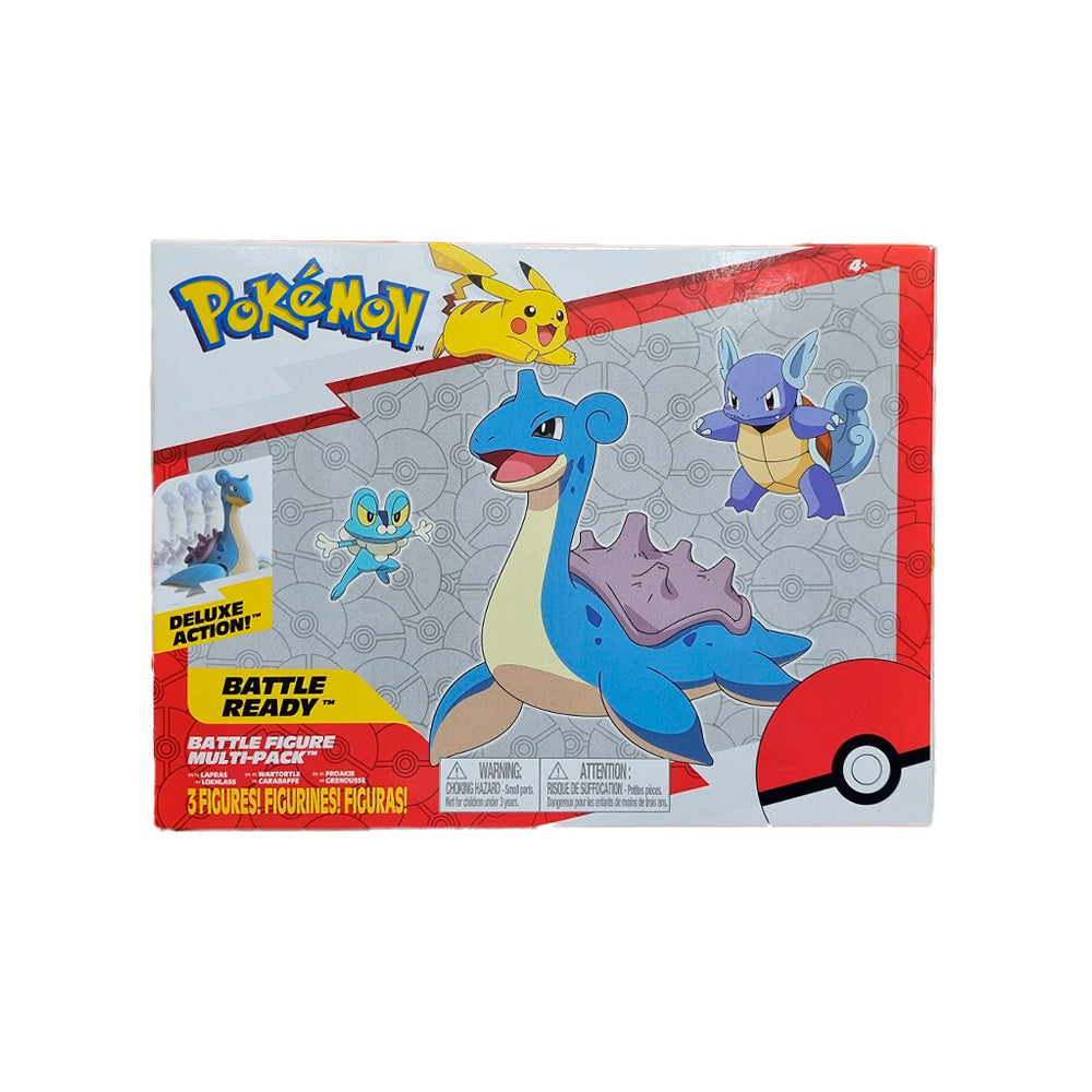 Figura de Batalla Pokemon Paquete de 3 unidades Lapras / Wartortle /  Froakie