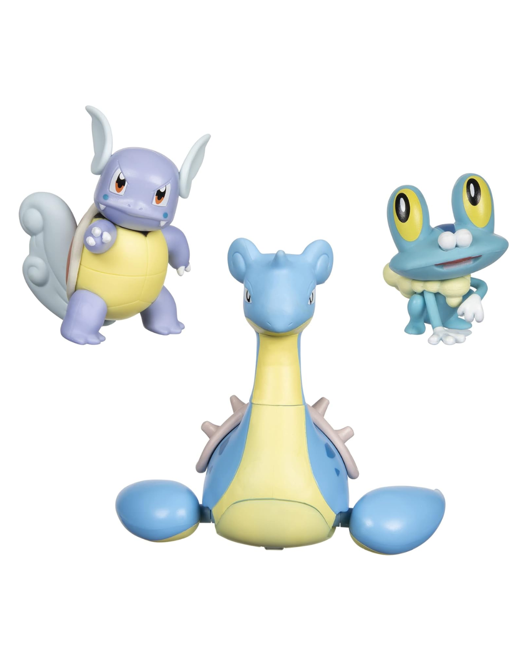Figura de Batalla Pokemon Paquete de 3 unidades Lapras / Wartortle /  Froakie